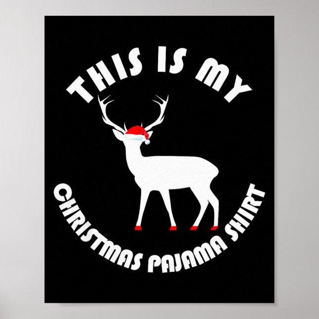 My Christmas Pajamas Cool Funny Pjs For Women Men  Poster (Front)