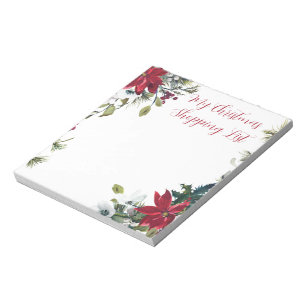 My Christmas Shopping List Notepad