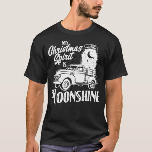 My Christmas Spirit is Moonshine Vintage Truck & L T-Shirt