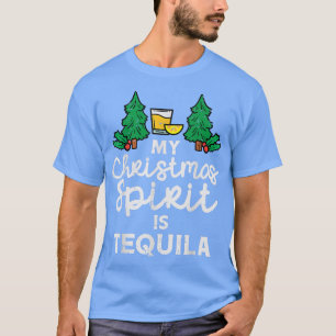 My Christmas Spirit Is Tequila Xmas Pyjamas PJ Mei T-Shirt