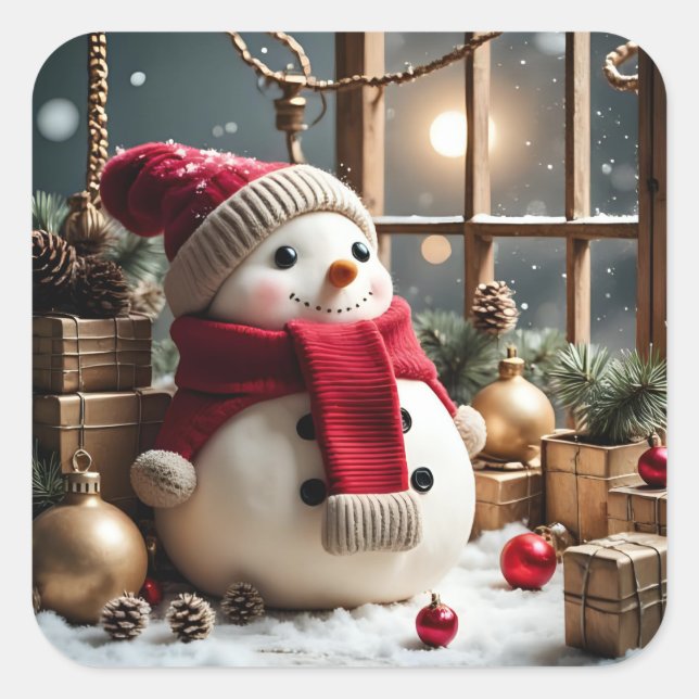 My Christmas Square Sticker (Front)