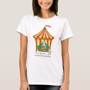 My Circus My Monkeys colourful fun family T-Shirt