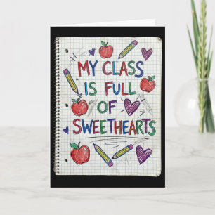 My Cl Is Full Of Sweethearts Teacher Valentine Doo Card