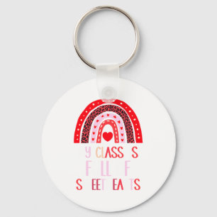 My Cl Is Full Of Sweethearts Teacher Valentines Key Ring