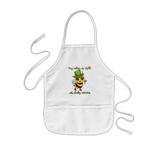 My Class Is Full Of Lucky Charms - Cute Bee Kids Apron