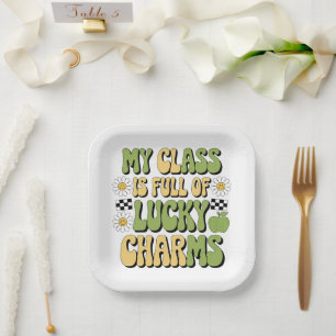 My Class Is Full Of Lucky Charms Patricks Teacher Paper Plate