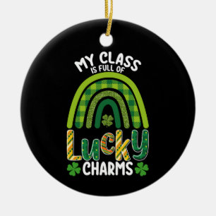 My Class Is Full Of Lucky Charms St Patrick's Day Ceramic Tree Decoration