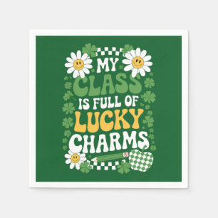 My Class Is Full Of Lucky Charms St Patrick's Day Napkin