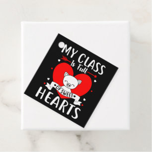My Class Is Full Of Sweet Hearts Valentine Favour Tags