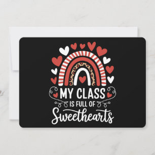 My Class Is Full Of Sweethearts Valentine's Day Invitation