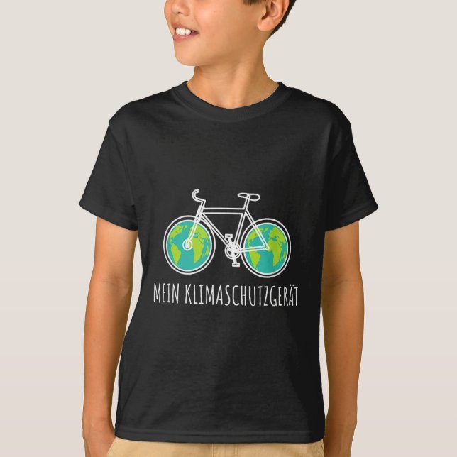 My Climate Protection Device. Bicycle Environmenta T-Shirt (Front)