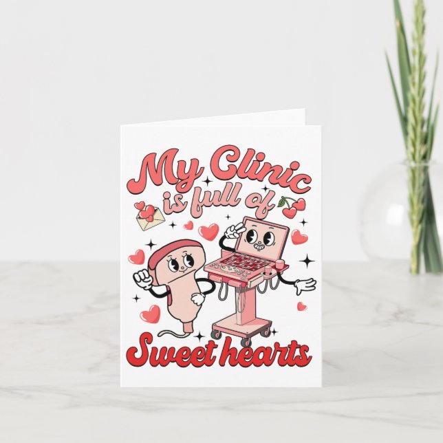 My Clinic Full Of Sweet Heart Sonographer Nurse Va Card (Front)