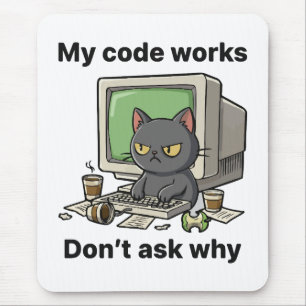 My code works Don't ask why Mouse Mat