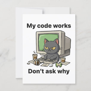 My code works Don't ask why Postcard