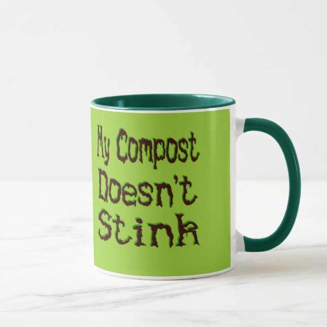 My Compost Doesn't Stink Funny Gardener Mug (Right)