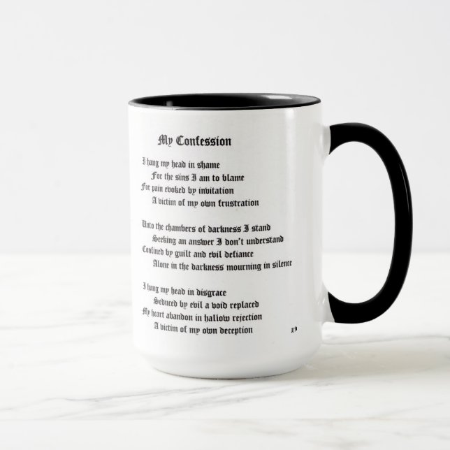 My Confession Mug (Right)