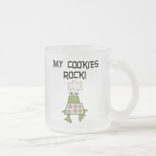 My Cookies Rock Tshirts and Gifts Frosted Glass Coffee Mug