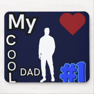 My Cool Dad #1 Dark Blue Mouse Pad