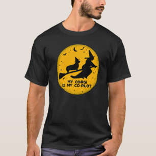 My Corgi Is My Co Pilot Halloween T-Shirt
