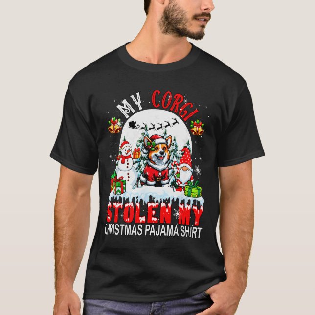 My Corgi Stolen My Christmas Pajama Shirt Santa Do (Front)