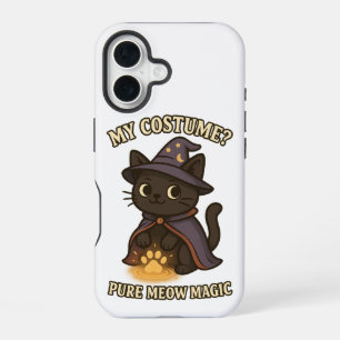 My Costume? Pure Meow Magic Halloween Witch Cat iPhone 16 Case