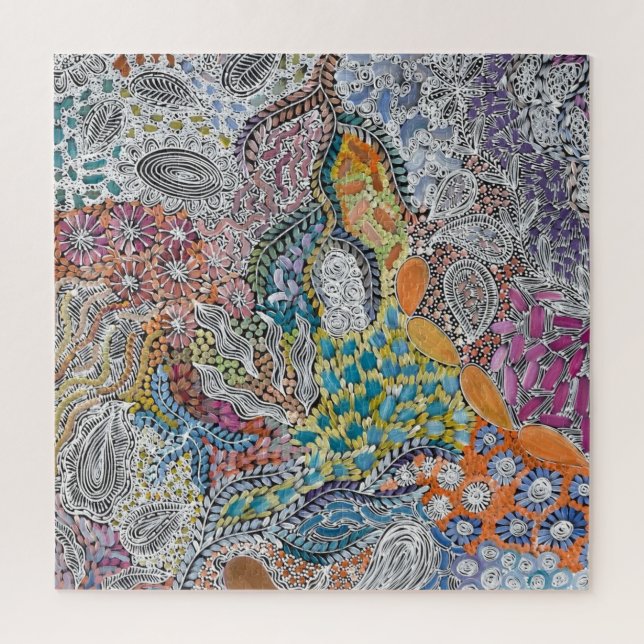 My Country by Jessie Bird - aboriginal artist  Jigsaw Puzzle (Vertical)