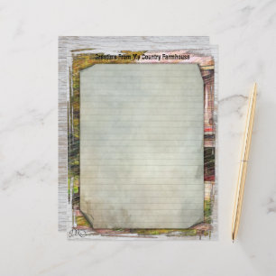 My Country Farmhouse 8.5x11 Paper Sheet