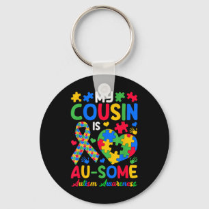 My Cousin Is Au-some Autism Awareness Day Brothers Key Ring