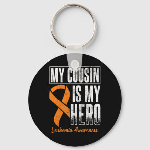 My Cousin My Hero Leukaemia Cancer Leukaemia Aware Key Ring