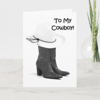 MY COWBOY-FAVORITE KISSER LOVE YOU CARD