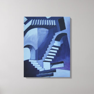 my crazy staircases canvas print