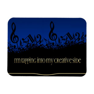 "My creative side" Motivation Affirmation Flexible Magnet