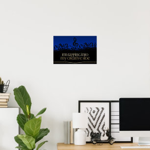 "My creative side" Motivation Affirmation Poster