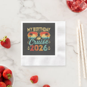 My Cruise 2026 Party Cruise Vacation Napkin