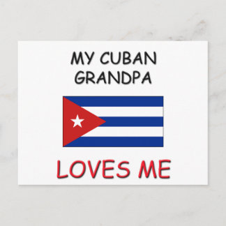 My Cuban Grandpa Loves Me Postcard