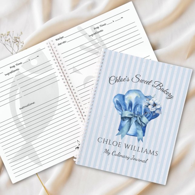 My Culinary Journal Blue Chef Hat Recipes Notebook (Creator Uploaded)