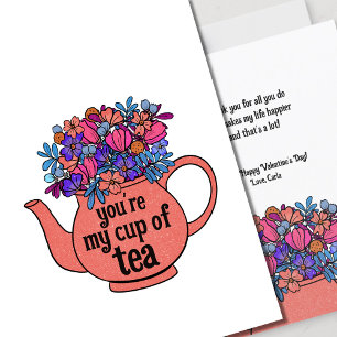 My Cup of Tea Illustrated Valentine's Day Card