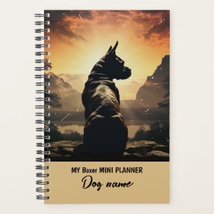 My Custom Dog Name Boxer Breed Portrait Planner