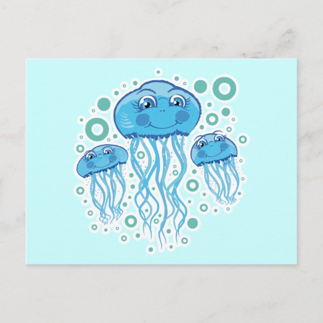 My Cute Jellyfish - postcard (Front)