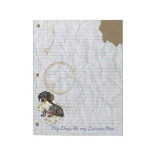 My Dachshund Ate My Lesson Plan Notepad