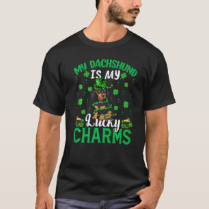 My Dachshund Is My Lucky Charms Dachshund St Patri T-Shirt