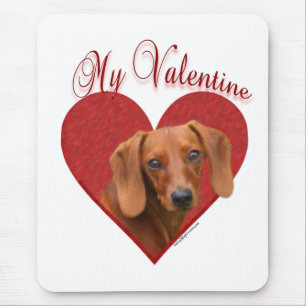 My Dachshund Valentine Mouse Mat