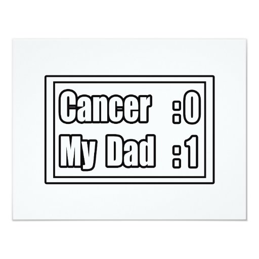 My Dad Beat Cancer (Scoreboard) Invitation