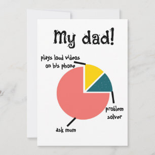 My Dad Funny Traits, Custom Surprises For Father Holiday Card