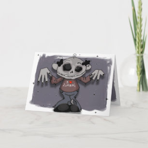 My Dad hearts Zombies Card