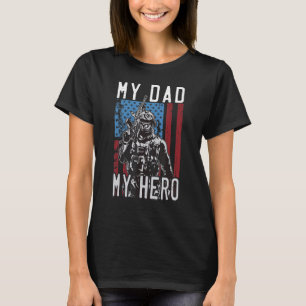 My Dad Hero Veteran Pride Soldier Veteran Day T-Shirt