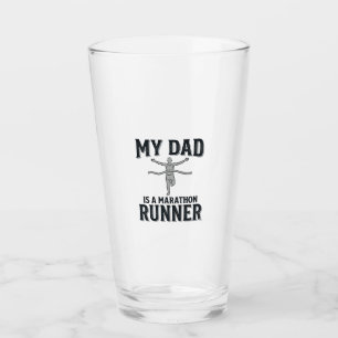 My Dad Is a Marathon Runner Vintage Shirt Design_1 Glass