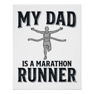 My Dad Is a Marathon Runner Vintage Shirt Design_1 Poster