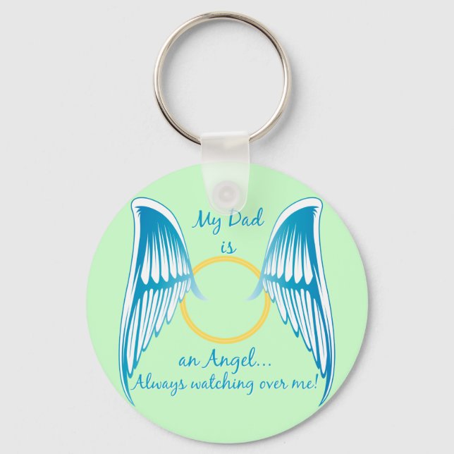 My Dad is an Angel Key Ring (Front)