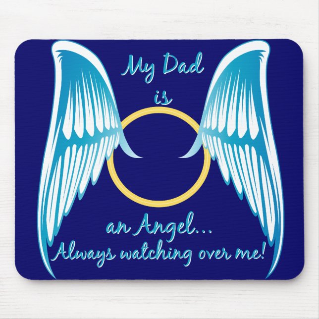 My Dad is an Angel Mouse Mat (Front)